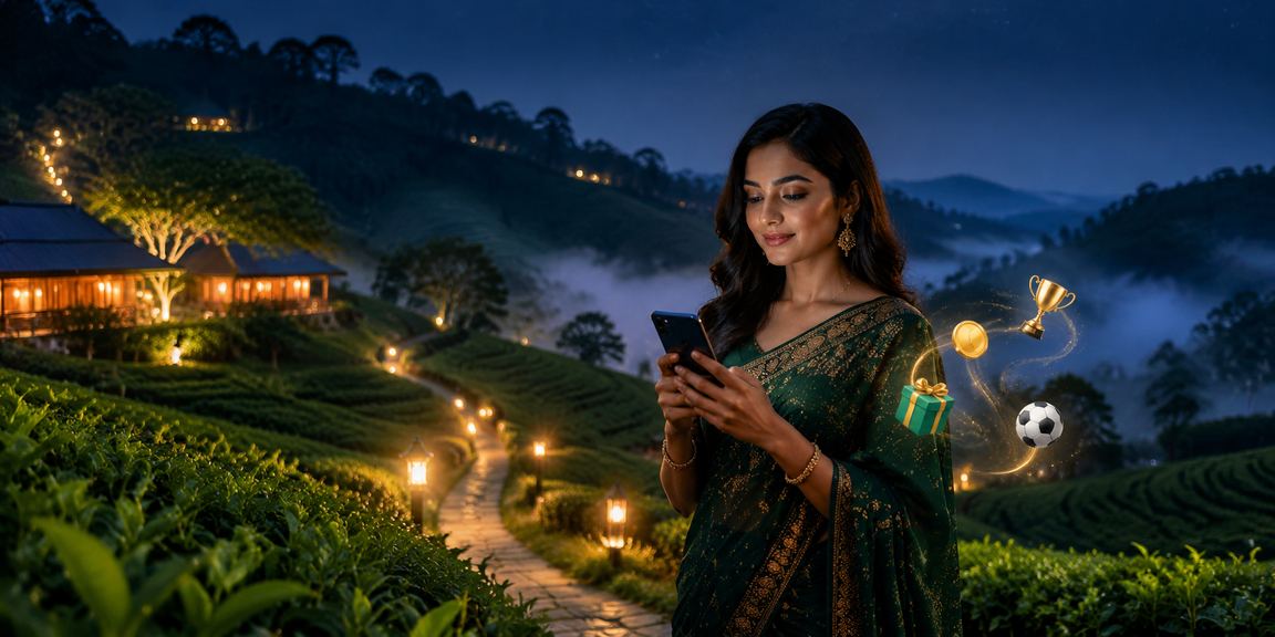 গাজীপুরের চা বাগানে মোবাইলে ক্যাসিনো খেলার দৃশ্য