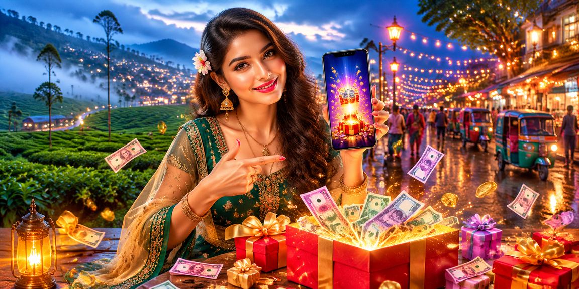 রংপুরের চা বাগানে মোবাইলে স্পোর্টস বেটিং উপভোগ করছেন একজন ব্যবহারকারী